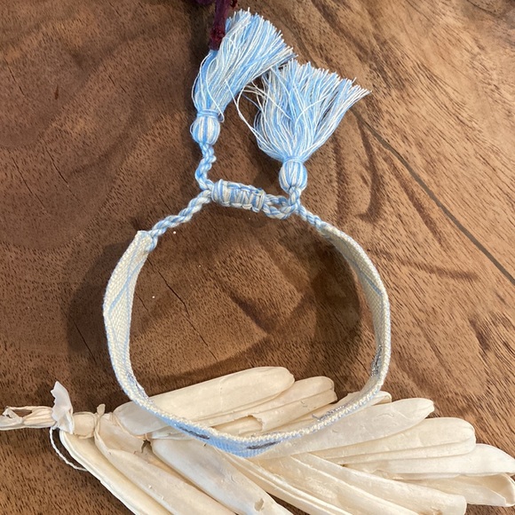 Modern Boho Embroidered Heart Wrap Bracelet - Picture 3 of 4